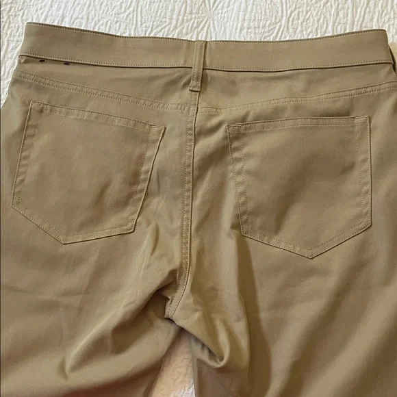 NWOT J. Crew 5-pocket Flex Slim Tech Pants in navy blue & khaki tan, size 33x34 - Picture 10 of 10